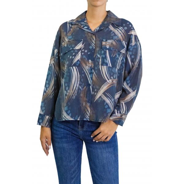 Camicia fantasia con tasche